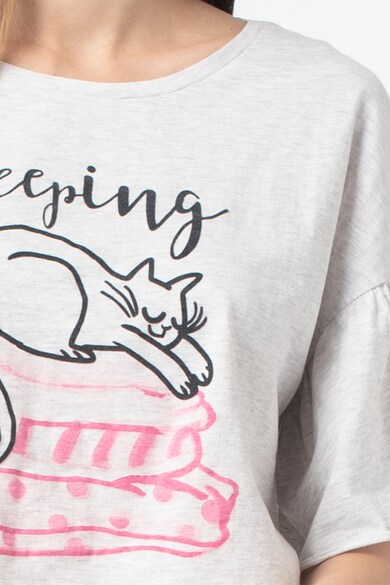 OVS Pijama cu imprimeu cu pisici Femei