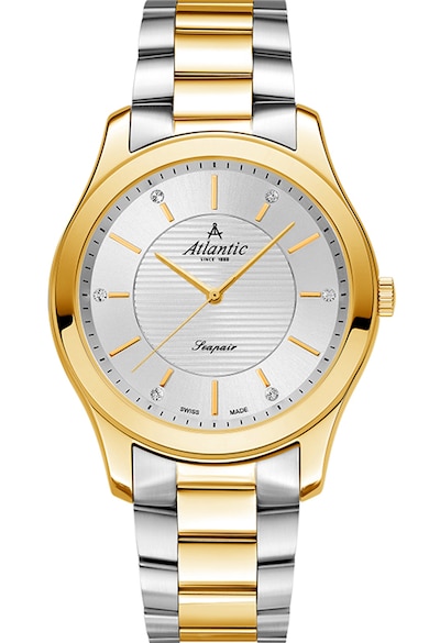 Atlantic Двуцветен часовник с циркони Жени