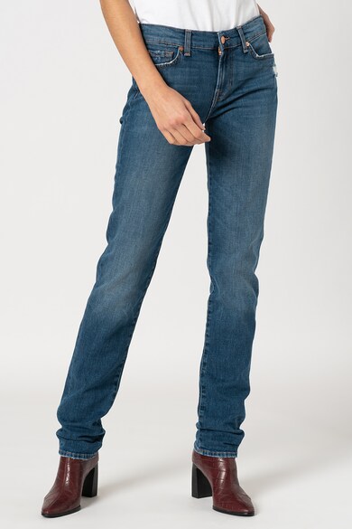 7 for all mankind Blugi drepti cu aspect decolorat Roxanne Femei