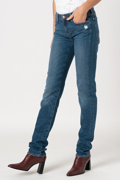 7 for all mankind Blugi drepti cu aspect decolorat Roxanne Femei