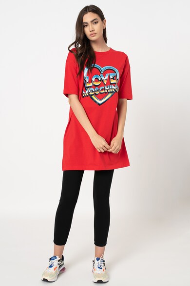 Love Moschino Rochie mini tip tricou cu imprimeu logo Femei