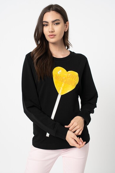 Love Moschino Bluza sport cu imprimeu Femei