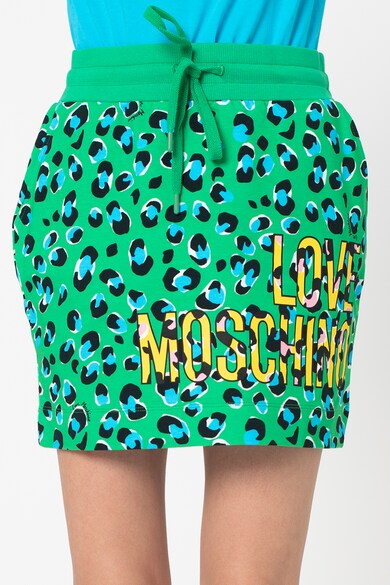 Love Moschino Fusta mini cu imprimeu si talie elastica Femei