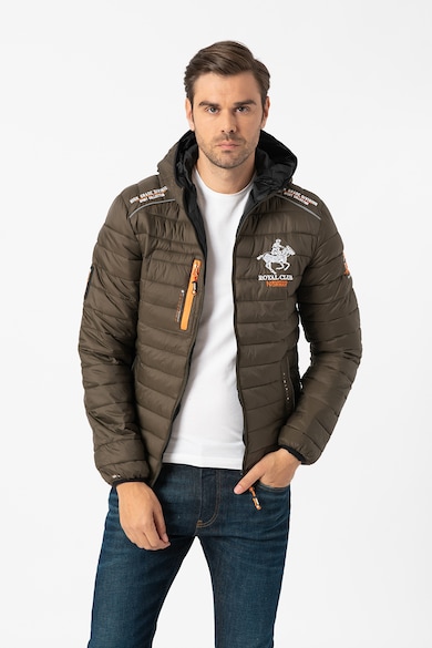 Geographical Norway Geaca cu gluga si aspect matlasat Brick Barbati