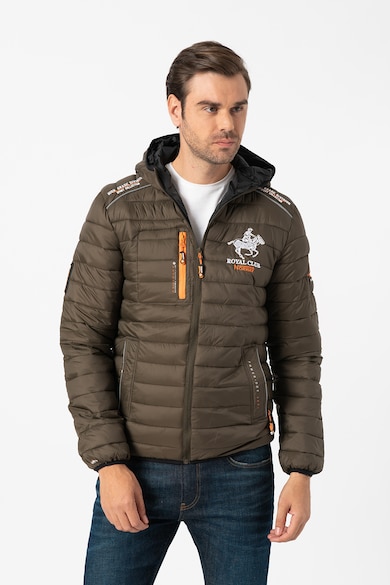 Geographical Norway Geaca cu gluga si aspect matlasat Brick Barbati