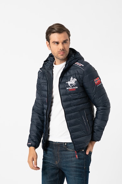 Geographical Norway Brick steppelt hatású kapucnis télikabát férfi