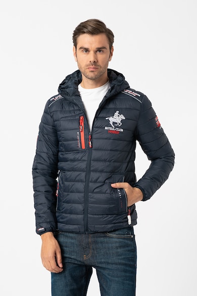 Geographical Norway Brick steppelt hatású kapucnis télikabát férfi