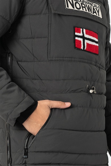 Geographical Norway Coconut bebújós bélelt télikabát műszőrme szegéllyel férfi