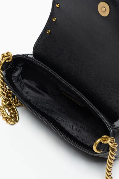 Versace Jeans Couture Geanta crossbody de piele cu bareta din lant Femei