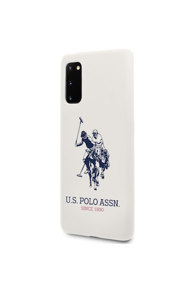 U.S. Polo Assn. Husa de protectie US Polo Big Horse pentru Samsung Galaxy S20, White Barbati