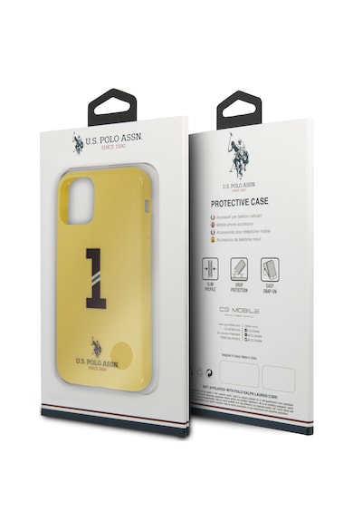 U.S. Polo Assn. Husa de protectie US Polo No.1 Bicolor pentru iPhone 11, Yellow Barbati