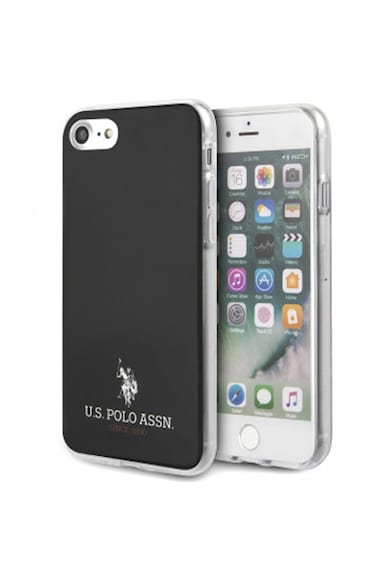 U.S. Polo Assn. Husa de protectie US Polo Small Horse pentru iPhone 7/8/SE 2, Black Barbati