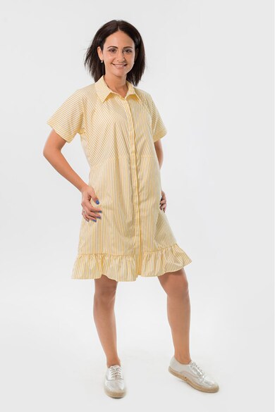 EMA\T Concept Rochie tip camasa cu model in dungi Team Building Femei