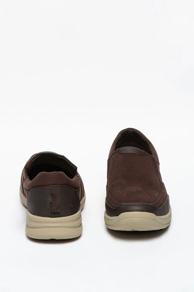 Clarks Pantofi slip-on de piele intoarsa sintetica si piele ecologica Step Stroll Barbati