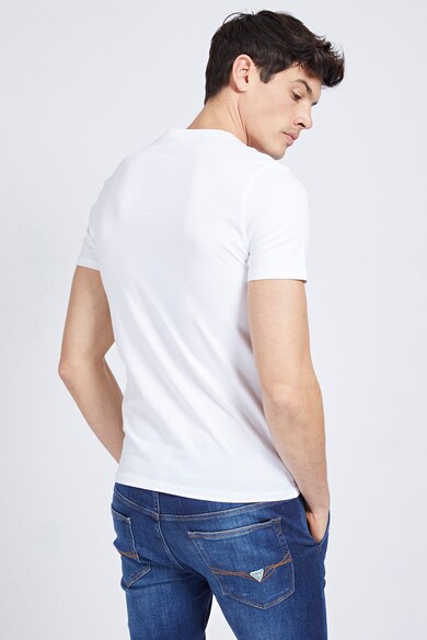 GUESS JEANS Tricou slim fit de bumbac cu decolteu in V Barbati