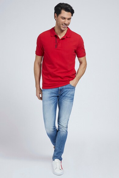 GUESS JEANS Tricou polo cu logo Barbati