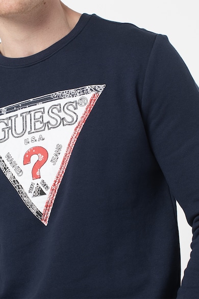 GUESS JEANS Bluza sport slim fit cu logo triunghiular Barbati