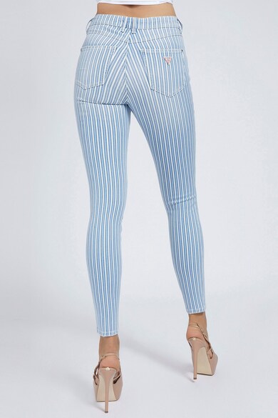 GUESS JEANS Blugi skinny cu model in dungi Femei