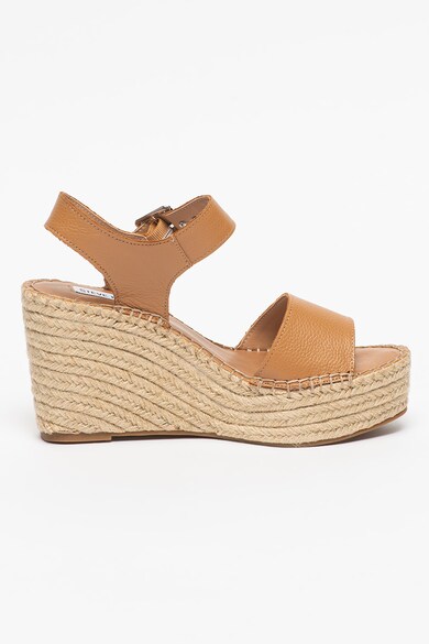 Steve Madden Sandale tip espadrile de piele cu talpa wedge Yunity Femei