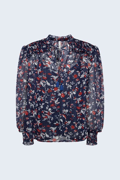 Pepe Jeans London Bluza cu imprimeu floral si mansete elastice Femei