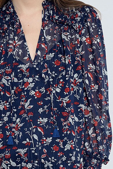 Pepe Jeans London Bluza cu imprimeu floral si mansete elastice Femei