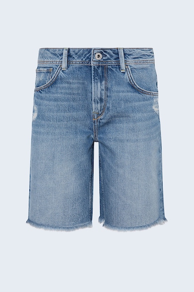 Pepe Jeans London Bermude din denim, cu terminatii franjurate Femei