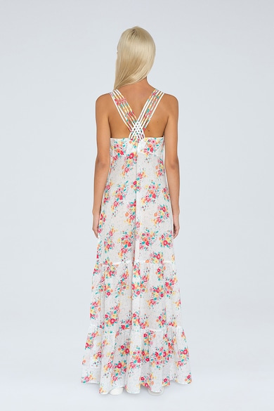 Pepe Jeans London Rochie maxi evazata cu imprimeu floral Femei