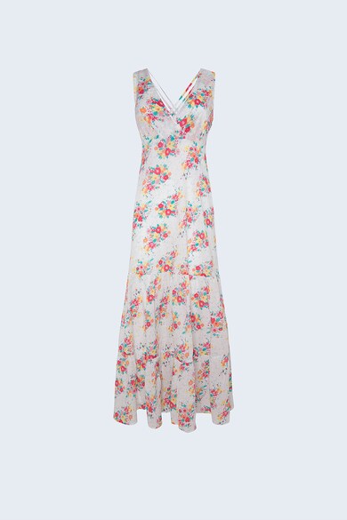 Pepe Jeans London Rochie maxi evazata cu imprimeu floral Femei