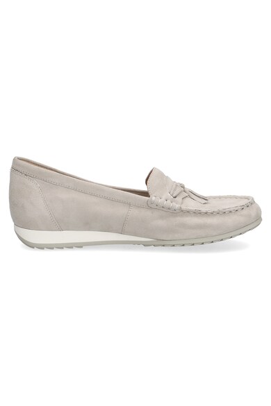 Caprice Pantofi loafer de piele intoarsa cu canaf Femei