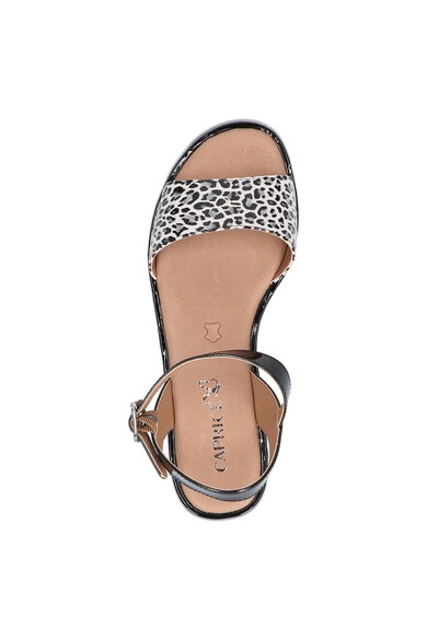 Caprice Sandale de piele cu animal print Femei