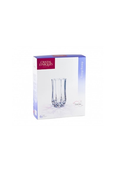 Cristal d'Arques Set 6 Pahare suc  Longchamp, 280 ml Femei