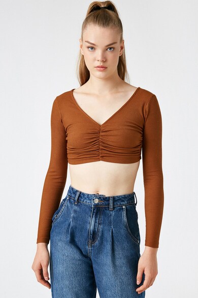 KOTON Bluza crop cu striatii Femei