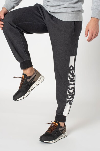 Asics Pantaloni cu benzi laterale cu logo pentru antrenament Midnight Heather Barbati