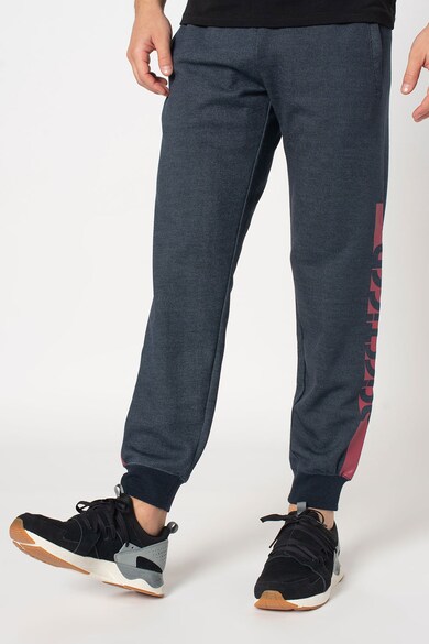 Asics Pantaloni cu benzi laterale cu logo pentru antrenament Midnight Heather Barbati