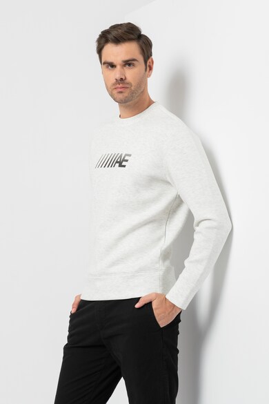 American Eagle Bluza sport cu decolteu la baza gatului si imprimeu logo Barbati