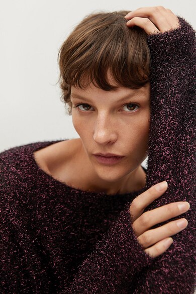 Mango Espumil texturált hatású pulóver női
