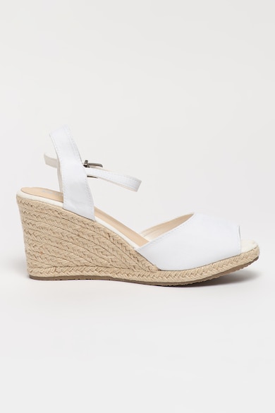 Big Star Sandale tip espadrile cu talpa wedge si varf decupat Femei