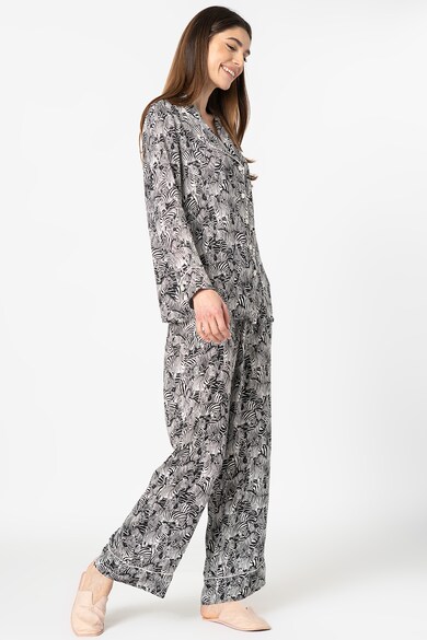 Banana Republic Pijama cu imprimeu, revere decupate si buzunar pe piept Femei