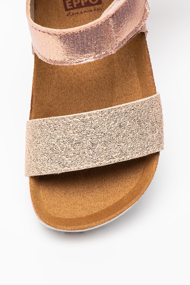 Gioseppo Sandale de piele ecologica cu aspect metalizat Moers Fete