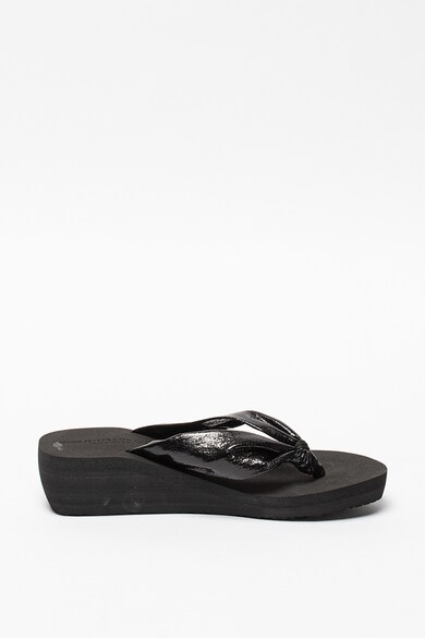 Gioseppo Papuci flip-flop wedge cu aspect peliculizat Acton Femei