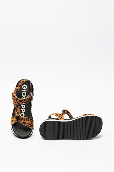 Gioseppo Sandale flatform de piele cu par scurt Topeka Femei