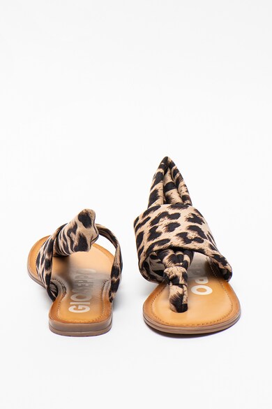 Gioseppo Sandale cu bareta separatoare si animal print Ashfor Femei