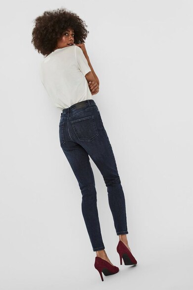 Vero Moda Blugi skinny din amestec de bumbac organic cu talie inalta Femei