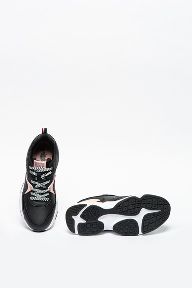 U.S. Polo Assn. Pantofi sport de piele ecologica cu aspect masiv Jimmy Femei
