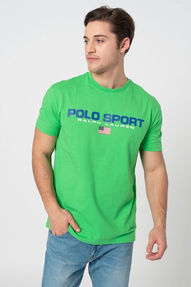 Polo Ralph Lauren Tricou cu decolteu la baza gatului si imprimeu logo Barbati