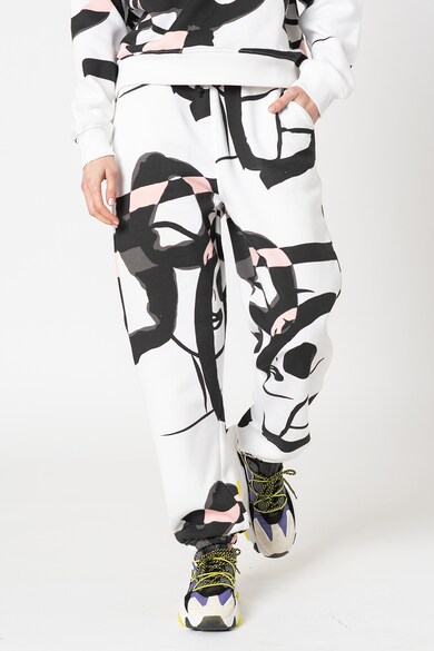 Missguided Pantaloni sport cu model abstract Femei