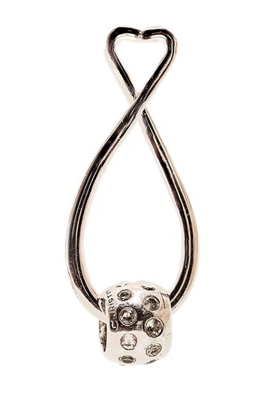 Christina Jewelry&Watches Cercei de argint cu tija si talismane detasabile Femei
