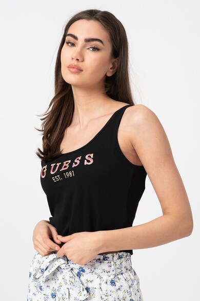 GUESS Top de plaja cu logo brodat Femei