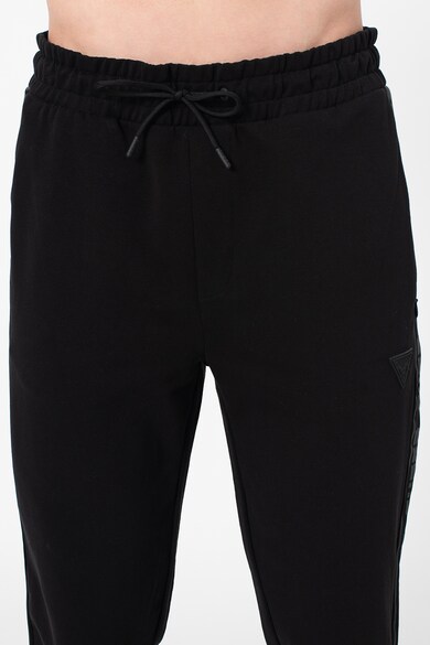 GUESS Pantaloni sport cu segmente laterale cu logo, pentru fitness Barbati