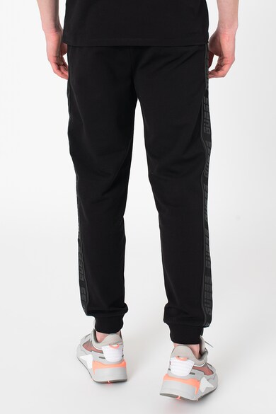 GUESS Pantaloni sport cu segmente laterale cu logo, pentru fitness Barbati